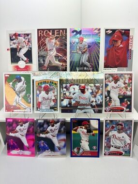 Scott Rolen/Ryan Howard/Jimmy Rollins Phillies lot of 12